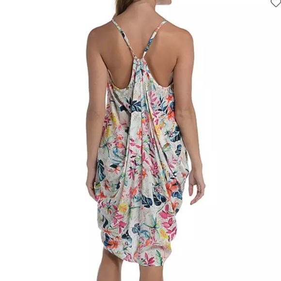 Mynah Tropical Floral Swimsuit Cover-Up Size Medium - Picture 8 of 10
